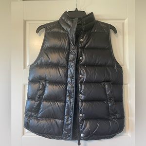 J.Crew Black puffer vest, women’s, size small